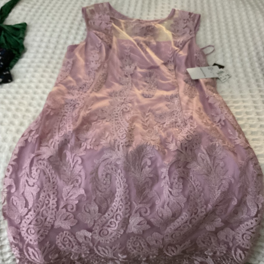 Lace lavender dress